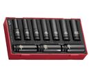 Set de douilles à chocs longues AF Foam1 tray 1/2 14 pièces Teng Tools TEA9214LAF