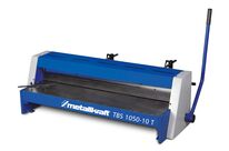 Cisaille guillotine manuelle d&#039;établi largeur du travail 1050 mm épaisseur jusque 1 mm butée 500 mm éclairage ligne de coupe Metallkraft TBS1050-10T