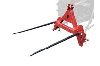 Fourche à balles 800 kg - Longueur utile 675 mm - Pour tracteur - Attelage 3 points Torros TABV0095