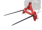 Fourche à balles 800 kg - Longueur utile 675 mm - Pour tracteur - Attelage 3 points Torros TABV0095