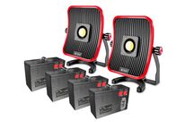 2 lampes de chantier + 4 batteries MW Tools WFL50LI-PACK2