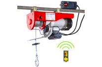 Palan électrique à câble 500/990kg 18/9m 1,6 kW 230 V télécommande SANS fil MW Tools SHN100018R