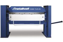 Plieuse de tôle manuelle largeur du travail 2020 mm épaisseurs jusque 2 mm outil de pliage pointu Metallkraft HSBM2020-20