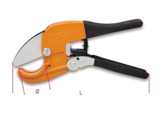 Coupe-tubes à cliquet (PVC, plastiques…) BETA 342