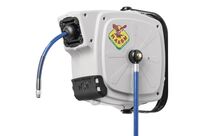 Enrouleur air et eau 8 m Ø G 3/8 (m) 20 bars Tech avec enroulement automatique et support mural pivotant Raasm RA.92848.105