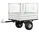 Remorque simple essieu 350kg benne galvanisée basculante 1200x850x300 mm + réhausses Torros AHR350G