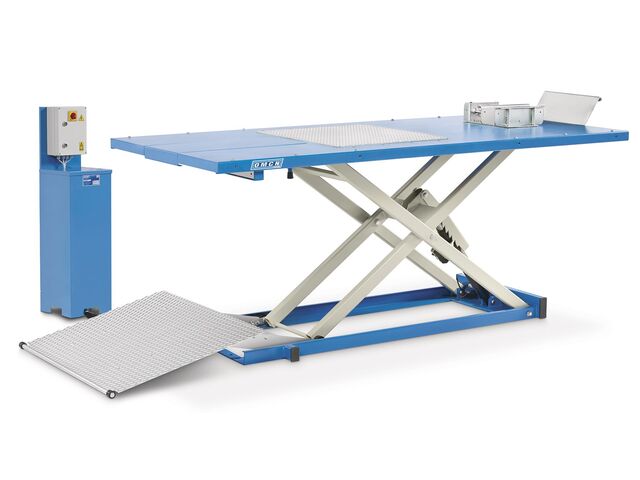 Pont moto électro-hydraulique 500 kg 2200x1000mm OMCN O196/MS
