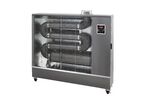 Chauffage Radiateur fioul mobile radiant infrarouge Pro 16 kW argent 180-920 m³ - Idéal pour atelier et showroom MW Tools WD56IK