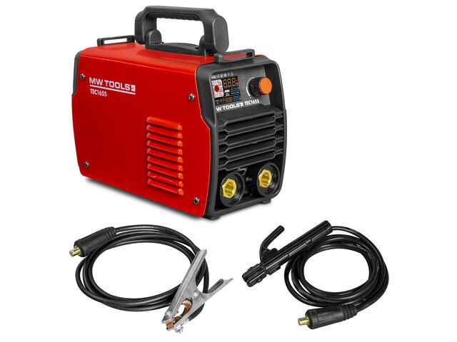 Poste à souder électrode MMA 160A écran LCD 230V avec accessoires MW Tools TEC165S