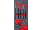 Jeu de clés polygonales 8-19 mm 7 pièces module en mousse pour servante d'atelier MW Tools MWERI8197