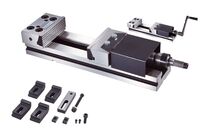 Étau de machine modulaire hydraulique anti-soulèvement largeur de mors 150 mm ouverture des mors 400 mm hauteur des mors 50 mm Vertex VMP-6CH