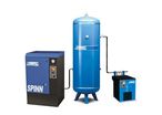Compresseur d'air complet rotatif à vis 10CV sécheur d'air ABAC : COMPLET SPINN 1010