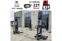 Colonnes mobiles de levage pour poids lourd 22 T - Version câblée | TyreON TL55S-4