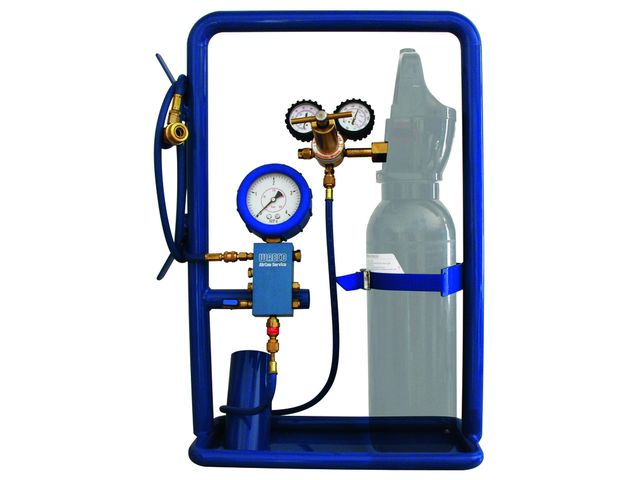 Appareil transportable de contrôle d’étanchéité à l’azote R 134a