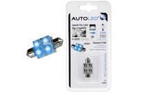 Navette 36MM 4 LEDS Bleu