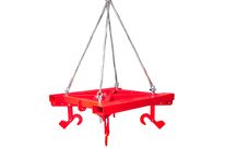 Traverse de levage pour big bags 2000 kg - Compatible chariot élévateur et crochet MW Tools VHA020BIG