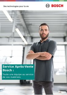 Service Après-Vente Bosch : Une équipe au Service de vos matériels