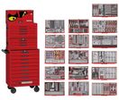 Servante d'atelier complète rouge - 1011 pièces - 16 tiroirs - Mega Master Teng Tools TKS26R1011T