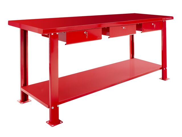 Établi 200 cm 3 tiroirs MW Tools DER2000