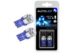 Ampoule LED T10 (W5W) 5 LED BLEU | AUTOLED