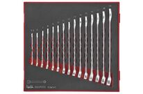 Jeu de clés mixtes Foam2 tray 5,5- 19mm 15 pièces Teng Tools TED6515