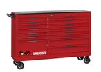Servante d'atelier rouge professionnelle XXL 15 tiroirs Teng Tools TSW64R15