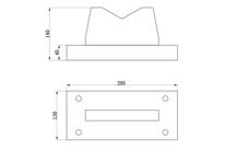 Bloc en V presses d&#039;atelier 75 t 295 x 130 x 140mm MW Tools PBL75T