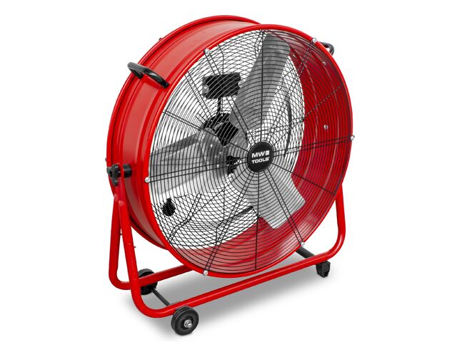 Ventilateur Brasseur d&#039;air mobile inclinable Ø600 mm 230 W 230 V MW Tools MV600L