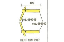 Jeu de bras droits, longueur 120mm + jeu d&#039;électrodes coudées Telwin 803150