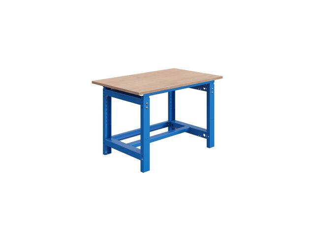 Établi professionnel avec châssis en acier et plateau multiplex 1500 mm réglable en hauteur Sofame COD1500MUBI