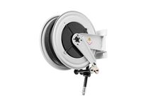 Enrouleur air et eau 15 m Ø G 1 (f) 20 bars Acier peint avec enroulement automatique et support mural fixe Raasm RA.8540.101