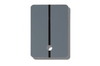 Plaquettes test metal gris clair / 1 pc