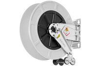 Enrouleur d&amp;#039;eau chaude sans tuyau Ø 1/2 100 bars ABS, Inox 304 avec enroulement automatique et support mural pivotant Raasm RA.9434.200