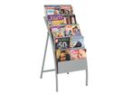 Présentoir Black-Line Pliant 5 Cases GRIS ALU