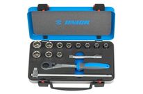 Coffret métal de 14 douilles 1/2&amp;quot; 6 pans - 10-24