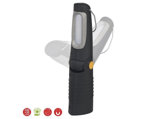 Lampe portable avec 8 + 5 LED rechargeable HL DA 85 M 240lm 6000K 3h