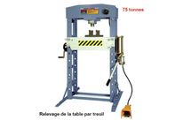 Presse d’atelier hydraulique et pneumatique 75 tonnes CHP75T