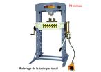 Presse d’atelier hydraulique et pneumatique 75 tonnes CHP75T
