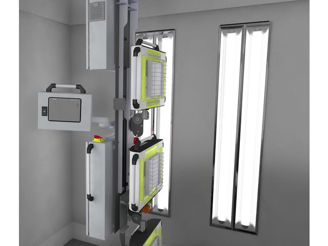 Système sécheur robotisé sur rail pour cabine et zone de préparations | IRT ICURE