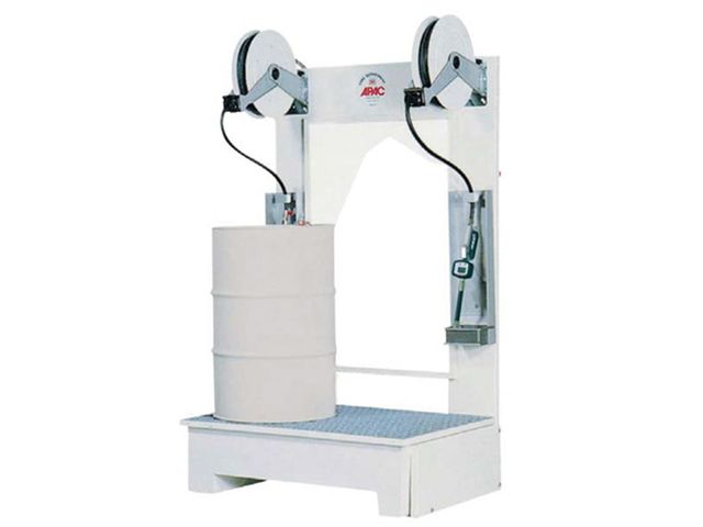 Distributeur d'huile avec bac de rétention 2 fûts