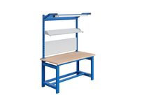 Poste de travail établi Cubo avec châssis en acier et plateau multiplex 1500 mm réglable en hauteur Sofame COD1500MUBIS