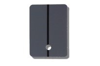 Plaquettes test metal gris foncé / 1 pc