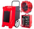 Pack déshumidificateur PRO 90L/Jour BDP90 + Ventilateur sécheur ø500mm MV500PPL + Chauffage électrique 3 kW WEL03 MW Tools BDP90SETBH