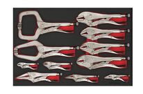 Jeu de pinces grip Foam4x4 tray 11 pièces Teng Tools TTEVG11