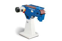 Ponceuse à bande pour métaux 150x2000 mm 14,5-29 m/s 2,2/2,8 kW 400V frein moteur arrêt d&amp;#039;urgence 2 vitesses Metallkraft MBSM150-200-2