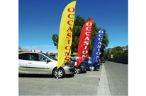 Drapeaux et Mâts texte &quot;OCCASIONS&quot; | Kit Voile Éco Flex 