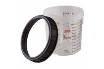 Godet gradué standard 3M PPS 16001 - Godet gradué standard (650 ml) avec bague de serrage