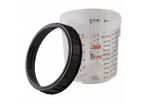 Godet gradué standard 3M PPS 16001 - Godet gradué standard (650 ml) avec bague de serrage