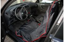 Housse de siège en nylon - noir