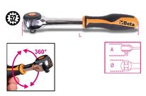 Cliquet réversible à manche rotatif 1/2’ 281 mm BETA 920/58